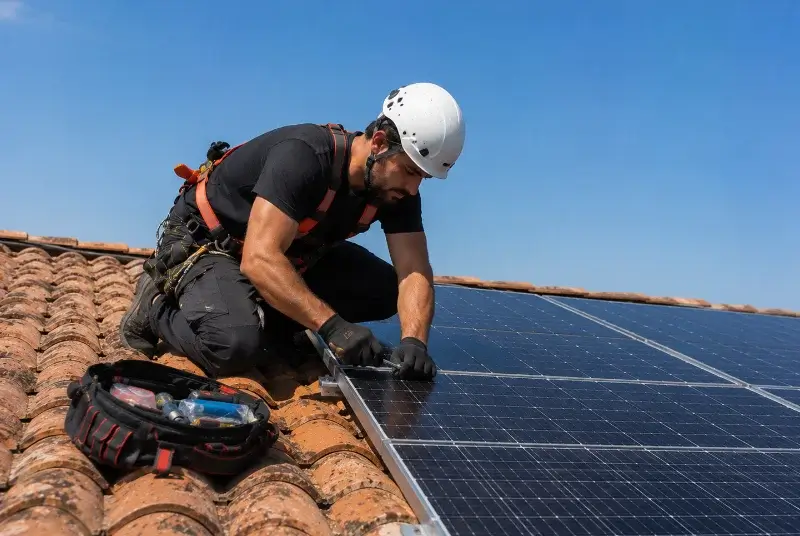 Maintenance et monitoring de panneaux solaires à Port-Saint-Père