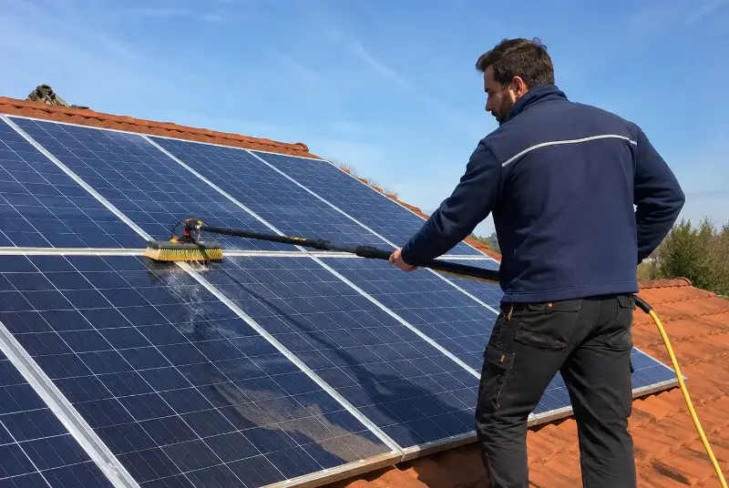 Nettoyage et entretien de panneaux solaires à Port-Saint-Père