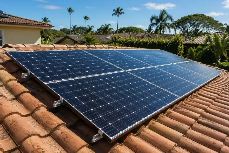 Installation de panneaux solaires à Port-Saint-Père